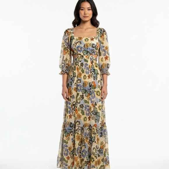 Buffalo David Bitton Dresses & Skirts - Buffalo Jeans Kerry Butterfly print maxi-dress SZ L